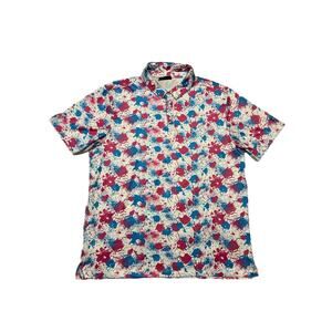 GREENSIDE GOLF Polo Shirt Men's Size 2XL Splash Camo Short Sleeve Quick Dry J24